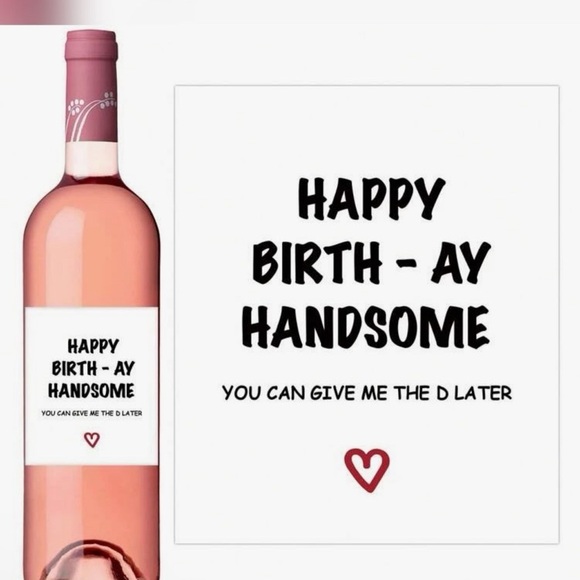 NWOT HUSBAND wine BOTTLE LABEL - Picture 3 of 3